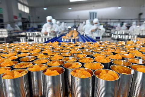 嵘创与年产3万吨以上的罐头食品厂合作多台蒸汽流量计